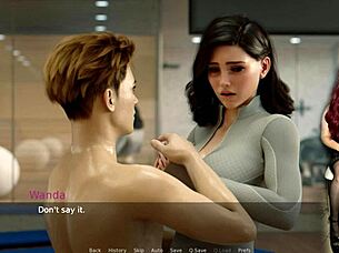 ms denvers cosplays as seductive mother in law with big tits in anime episode 49, teasing old milf fantasies