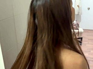 Intense Lesbian Strapon Scissoring on Big Tits