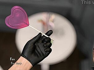 shadows ep 7 features rough cartoon handjob with big ass dildo