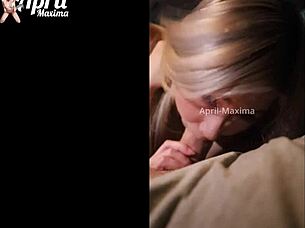 april-maxima gets roughly fucked in the car then kicked out with cum on her face!