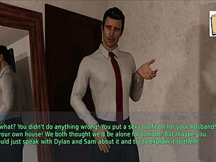 Blonde wife and stepmother shows off big tits and ass in homemade lingerie video