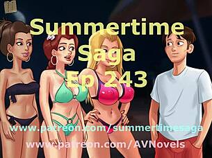 Summertime Saga Episode 243 Featuring Small Tits And Big Cocks.