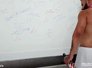 gay guy gets his ass fucked by a monster cock in the bathroom