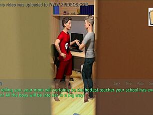 Blonde wife and stepmother shows off big tits and ass in homemade lingerie video