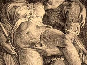 A Vintage Illustration Depicts An Erotic Scene From Anime