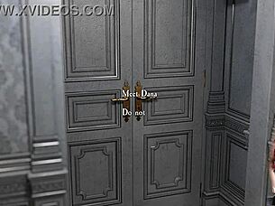 shadows ep 7 features rough cartoon handjob with big ass dildo