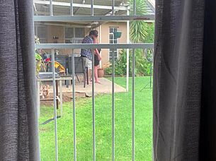 i caught my neighbors fucking in the backyard 💦