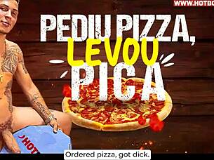 Sucking Delivery Guy's Big Cock