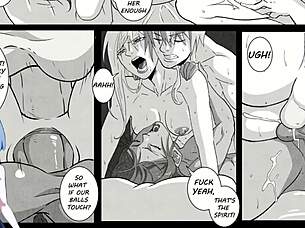 Girls night out turns into a fun anime hentai adventure with futanari characters.