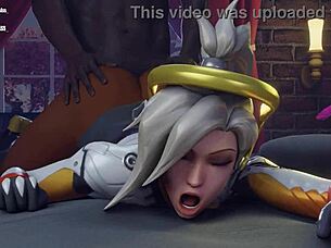 Overwatch Heroes in Rough Threesome