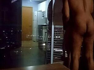 Is that monster cock gaping your ass on the balcony?