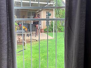 i caught my neighbors fucking in the backyard 💦