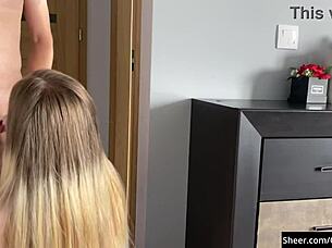 Spying Busty Neighbor Olivia Bay Get Fucked!