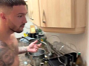 Intense Lesbian Strapon Scissoring on Big Tits