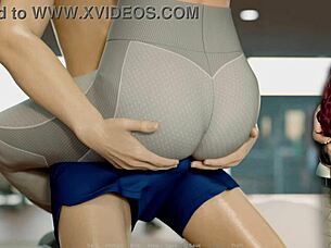 ms denvers cosplays as seductive mother in law with big tits in anime episode 49, teasing old milf fantasies