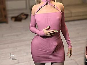 shadows ep 7 features rough cartoon handjob with big ass dildo