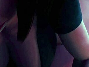 milf with short hair and big tits in green shirt fucks in bedroom