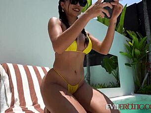 Caught slut with girl, joined and ate both, made her suck my cock