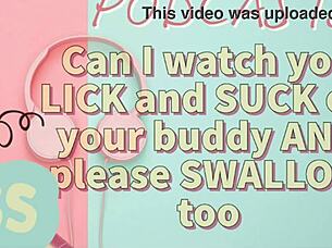 Kinky Podcast 7 Can I Watch You Lick and Suck Off Your Buddy and Please Swallow Too