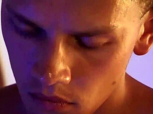 European twink couple engages in bareback handjob during wild gay fest in Spain