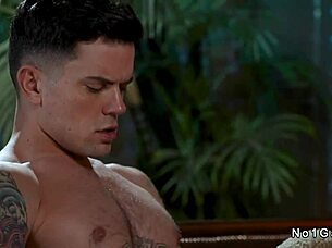 interracial gay anal sex in restaurant after working time