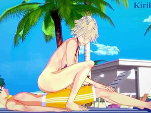 Himiko Toga And Mitsuki Bakugo Engage In Intense Sex With Izuku Midoriya In My Hero Academia Hentai