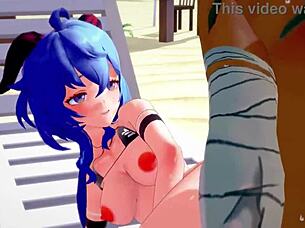genshin liyue hentai mmd explores ancient city adventures in 3d cartoon style