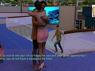 A wife and stepmother compete in a game