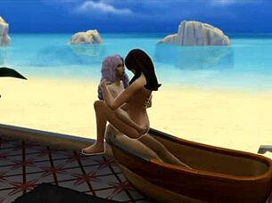 seraphina chats with the neighbor in sims 4