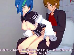 Xenovia and Issei fuck Rias finds out HS DXD NTR madness 3 full movie