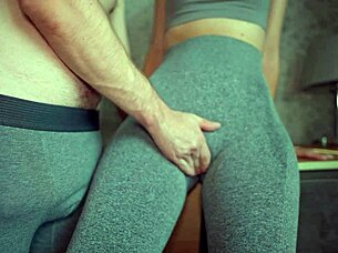cant stop touching step mother after gym yoga pants sex and creampie 4k