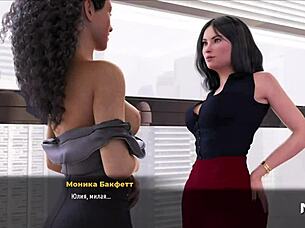 Fashion Business: Touching Boobs At Work In Hentai Game