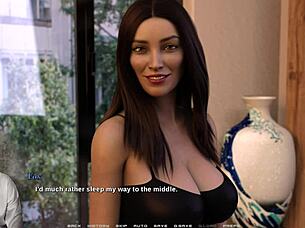 three busty milfs race in sexy stockings