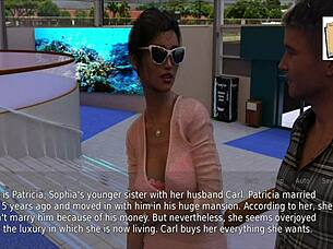 A wife and stepmother compete in a game