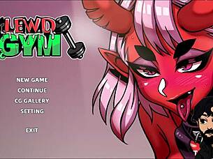 lewd gym fitness woman helps with cardio exercises in this compilation part 1