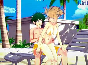 Himiko Toga And Mitsuki Bakugo Engage In Intense Sex With Izuku Midoriya In My Hero Academia Hentai