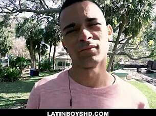 straight latin twink gabriel leonardo gets cash for first time gay fuck on street pov
