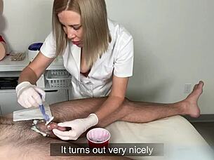 Waxing master works a dick and bangs my assistant