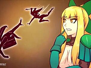 a short animation created by derpixon featuring anime style characters in various scenes