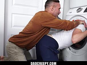 Can you handle stepdad's sweet cum shooting in stepson's mouth?