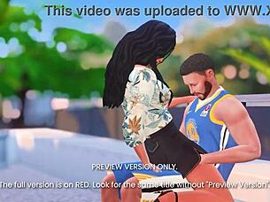 courtside passion unfolds in 3d hentai parody preview