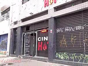 My First Gangbang In A Porn Cinema, Part 1-2, With Guys Cumming In My Mouth