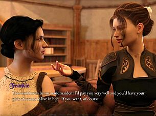 Does the blonde housewife console her husband's friend with her pussy?