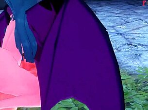 morrigan in halloween special with sheer fantasy