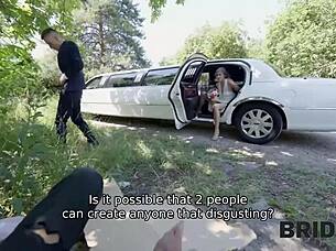 bride4k guys making a mess with monster cocks in wedding car pov. so wild! 😈💦