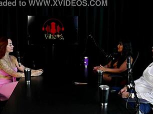 Redhead latina plays game with group in romantic setting after discussing couple hypocrisy