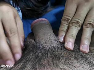 female doctor checks patient's cock in hospital