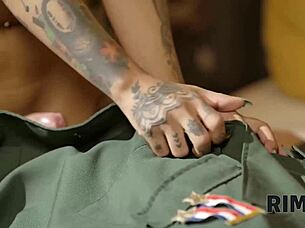 i love rimming in this military fantasy