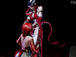 i fuked two bigboob princesses in threesome 3d animaton, creampie n all