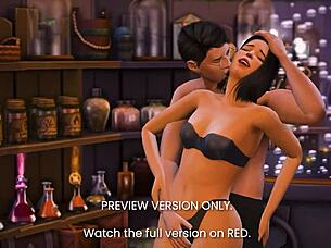this love potion 3d hentai preview looks fun